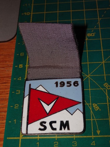 Medaglia smalto ski sci - ski,