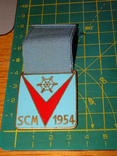 Medaglia smalto ski sci - medaglia,
